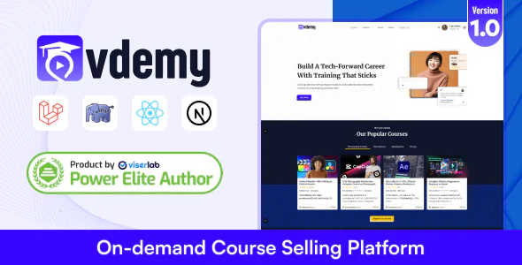 Vdemy - On demand Course Selling Platform | LMS
