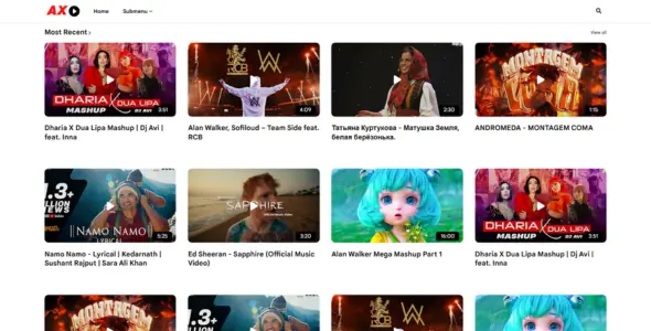 AxStreaming Blogger Video Streaming Theme