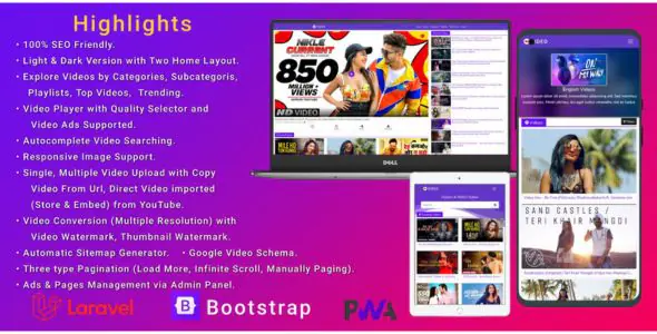 YouTube Clone PHP Video Script - Laravel