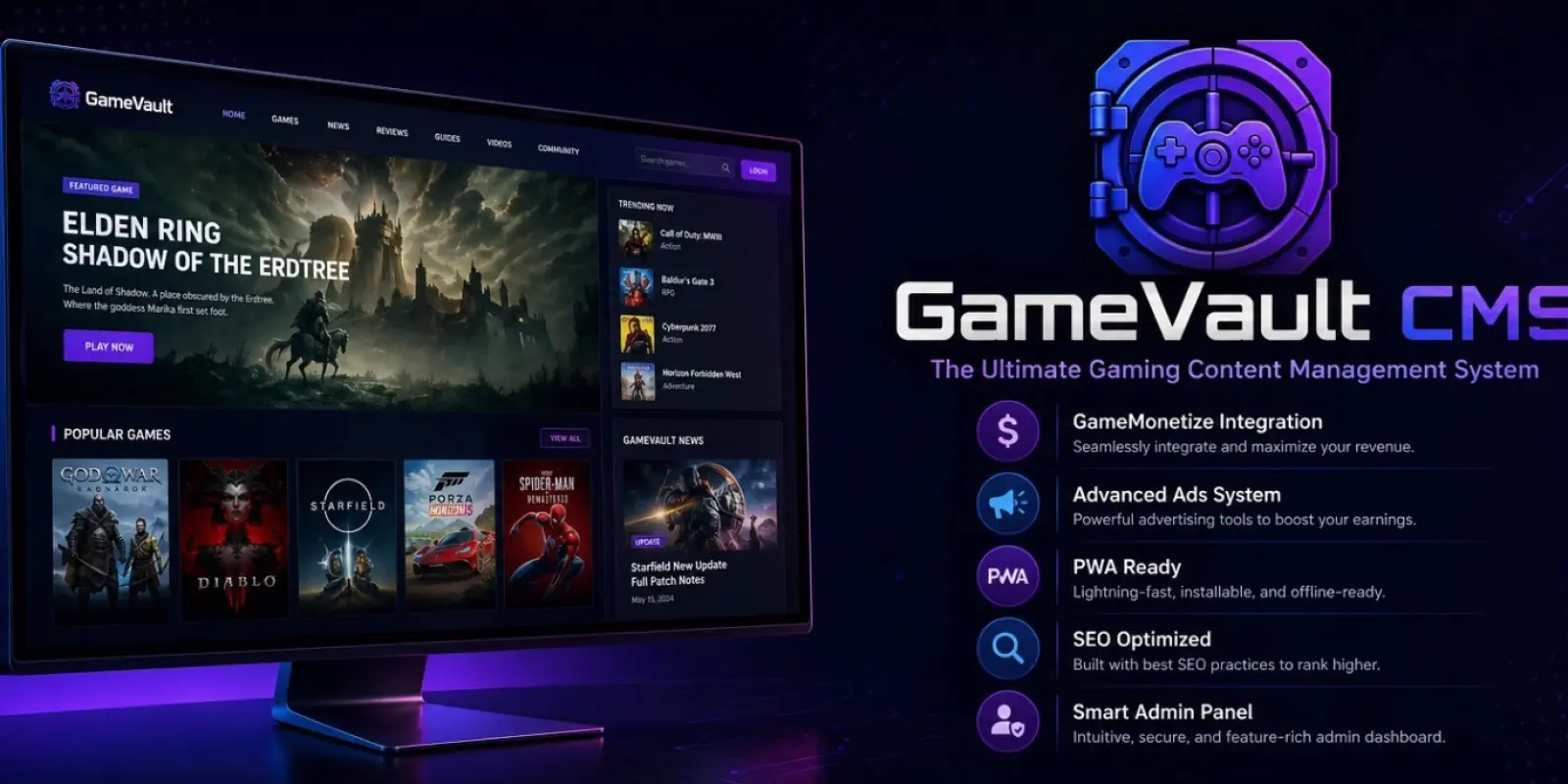 GameVault CMS - Ultimate HTML5 Game Platform