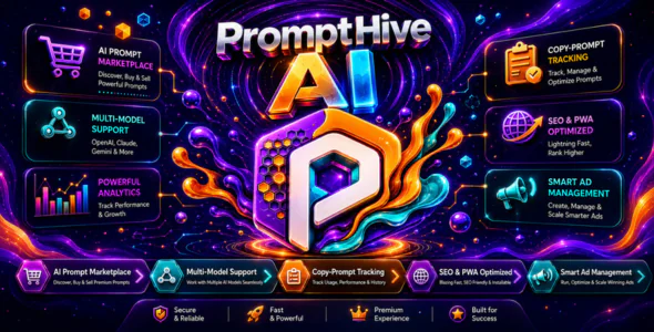 PromptHive AI - AI Prompt Marketplace SaaS CMS