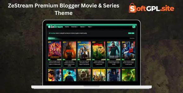 ZeStream Premium Blogger Movie & Series Theme